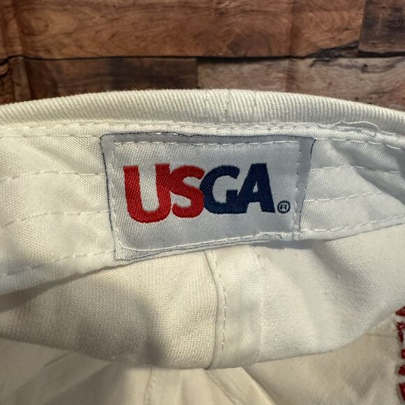 2017 U.S. Open Erin Hills Golf Cap Hat White Adjustable USGA Member Clover Logo - Picture 7 of 7